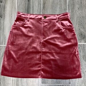 Velvet skirt